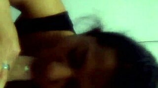 sucking my new latina friend's big cock with her watching