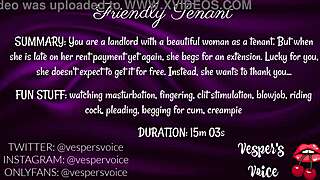 Extend rent? Tenant sucks cock then rides you hard