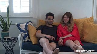 Hot babe fucks hard while dildo grinds her clit