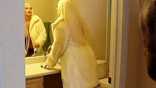 POV Big Tits Blonde MILF Jerks Monster Cock Cumshot