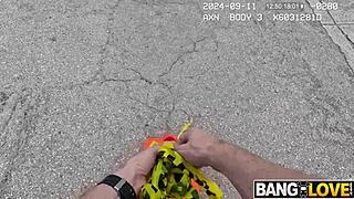 Petite teen Ashley Tee blows Tony Rubino on vacation