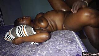 cute african brown skin girl shows off her big ass