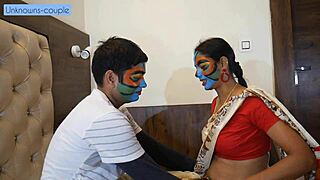 Babysitter Kavita seduces horny Golu in steamy massage roleplay