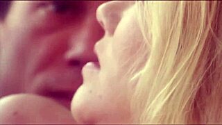 blonde big tits milf mom bends over bed for deepthroat doggystyle assfucking in lingerie