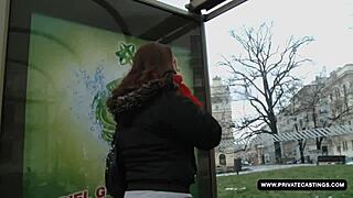 busty czech sirale takes massive titty fuck then creampie blast in casting