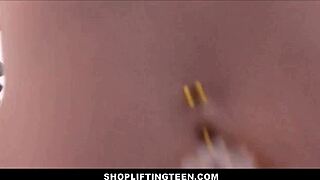 tiny blonde cecelia taylor's small tits searched fucked by officer after shoplift deal 😈🔍