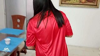 hot latina lesbians lick pussies and tits to ease the heat!