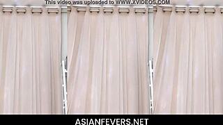 sexy korean huge tits bathroom striptease dance tease