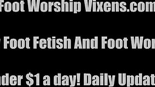 Bella Worships Sadie's Sexy Feet with Licking and Toe Sucking Passion