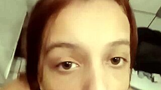 wanna see your half-bro sneak in and eat my tight pussy lips in parents' bathroom?