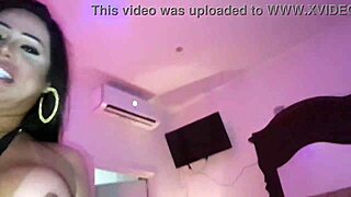 our slut wife rides shemale's big cock while husband fucks her too part 2