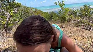 brazilian beach anal slut begs for dirty outdoor cock in nordeste?