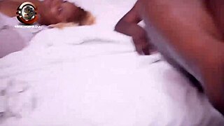 stepsis bends over big ass for stepbro's monster black cock pounding