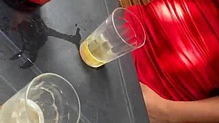 Exibida Latina Teases Married Man In Lingerie At The Bar Outdoors