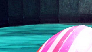 Girls Rimming Each Other Sensual Poolside Facial Cum!