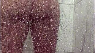 i showered and masturbated my big tits assplay