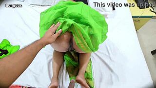 aunty forces me to fuck her wet pussy and take creampie when home alone!