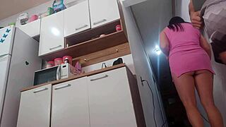 she risks banging husband's friend bareback with big cock moans