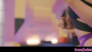 Horny shemale coach kayleigh coxx pounds big tits kenzie taylor