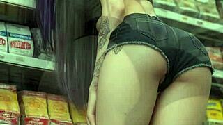 nyxx nympho waits naked for hard locker room fuck