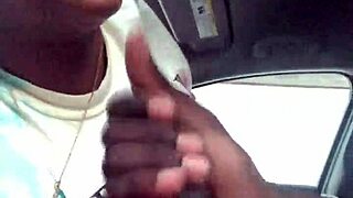 damn i love gaggin on this bbc deepthroat in the car public