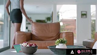 wanna see olive glass and nicole kitt in hot interracial 69 pussy licking at all girl massage