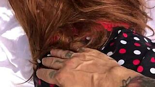 Naughty guy creampies stepdaughter's pussy in sheer sex toy play