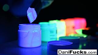 hey, isn't that sexy dani daniels teasing her wet pussy?