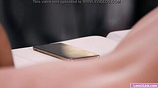 Blonde babe rams strapon deep in busty black friend's asshole!