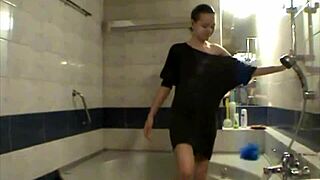 Flora And Johny's Sauna Oil Massage Handjob