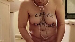 french milf slave bound spanked pissing humiliation pov