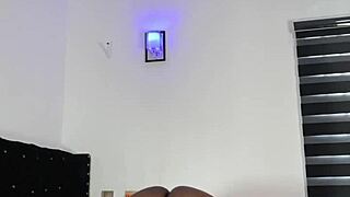 BBW EBONY MILF OILS HUGE FAT ASS AND SHAKES IT HARD!