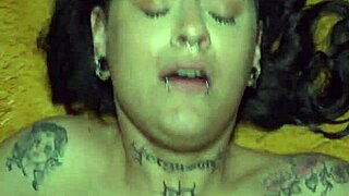 Blue eyed brunette wife feels ecstasy fucked nonstop in hotel bed