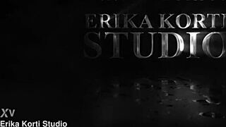 Princess Lili rides five black cocks for double anal and massive facials