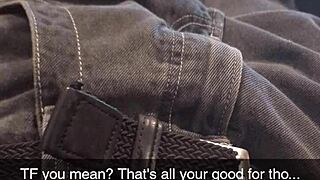 Whore begs for breeding as birth control flies and cum floods her