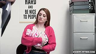 Caught shoplifter Aria Carson and fucked her wet pussy hard!