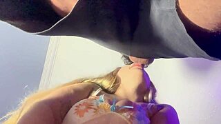 i train my deepthroat on big daddy's cock then swallow his massive facial load