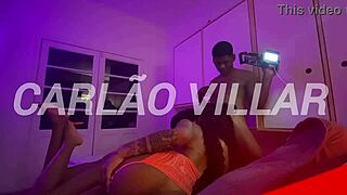 brazilian brunette chokes on monster cock group fuck