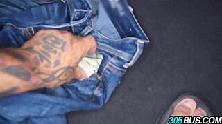 lunch lady slut fucked hard for cash in public bus humiliation