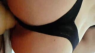 Latina Teen Whore Masturbates Hard with Huge Dildo Quarantine