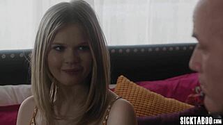 stepdad derrick pierce pops petite coco lovelock's virgin cherry!