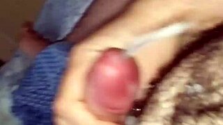 Cumshot session captured on camera