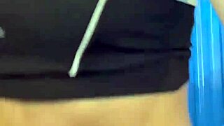 post workout hottie masturbates in crowded bathroom