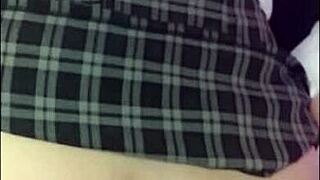 Naughty teen convinced by horny director for school creampie fuck