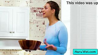 Busty Teen Masseuse Rubs Nuru Gel Naked On Evan Stone