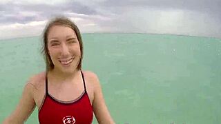 Blonde Teen Tits Drenched in Outdoor Cumshots