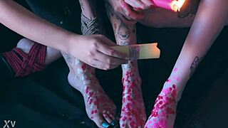 these feet only get wet from kinky bondage games huh??