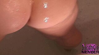 i rip off my clothes to spread small tits shaved pussy in bathroom mirror