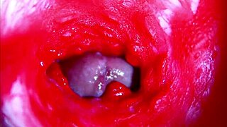 Extreme close-up inside pregnant woman's wet moaning pussy orgasm ASMR