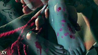 these feet only get wet from kinky bondage games huh??